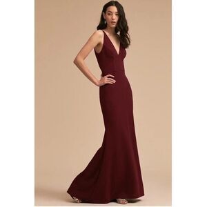 New BHLDN Jones Maxi Formal Crepe Dress Size US 4